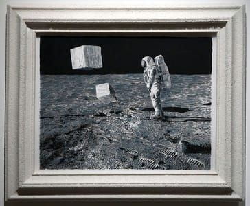 Artwork Title: Floating cubes on the Moon
