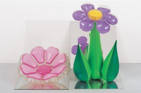 Artwork Title: Inflatable Flowers (Short Pink, Tall Purple)