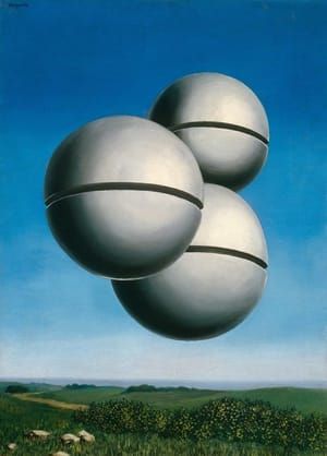 Architecture au clair de lune, 1956 - Rene Magritte 