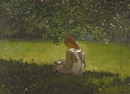 Artwork Title: Reading by the Brook