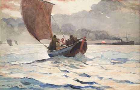 Artwork Title: Returning Fishing Boats