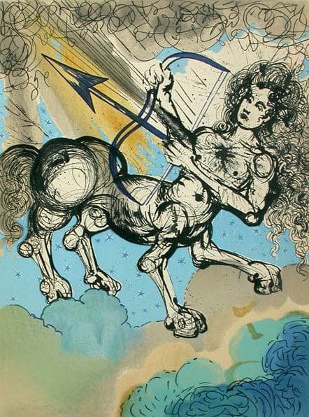 Artwork Title: Salvador Dalí Twelve Signs of the Zodiac - Sagittarius