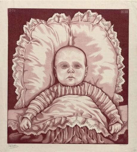 Artwork Title: Zuigeling (A.E. Escher) [Infant (A.E. Escher)
