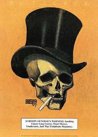 Artwork Title: Skull With Cigarette