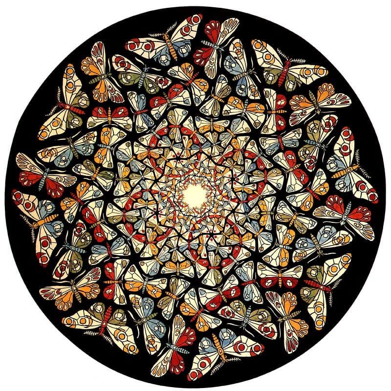 Artwork Title: Circle Limit With Butterflies