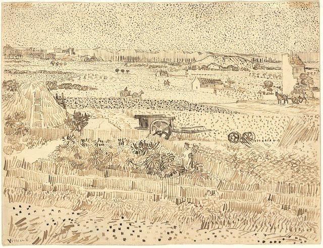 Artwork Title: Harvest--The Plain of La Crau