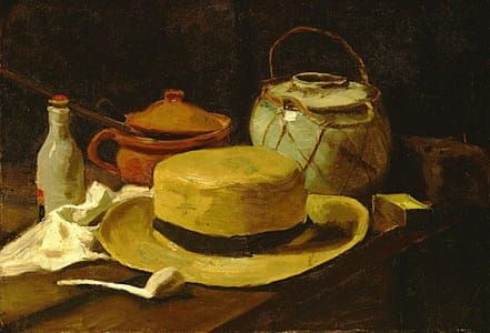 Artwork Title: Still Life with Straw Hat