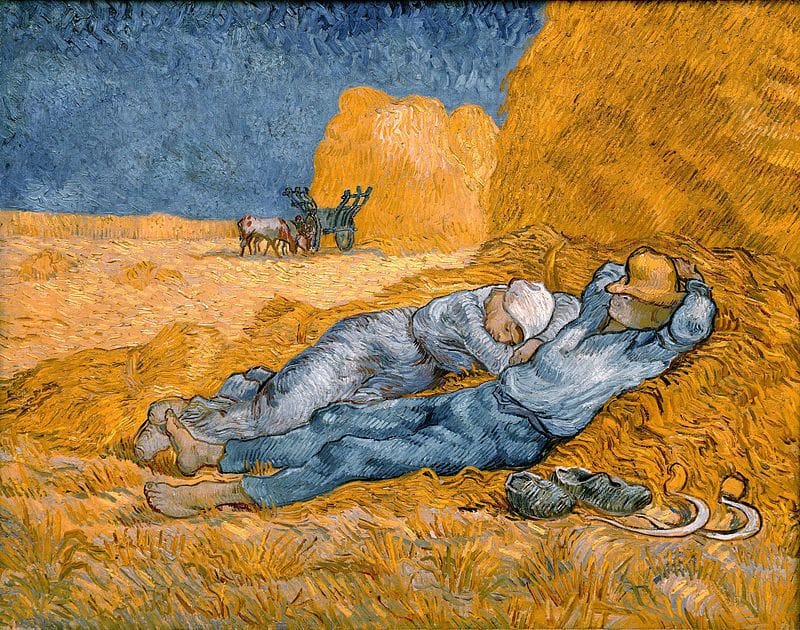 Artwork Title: Noon: Rest from Work (after Jean-François Millet)