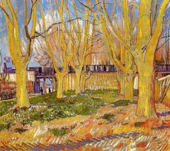 Artwork Title: Avenue of Plane Trees near Arles Station, March