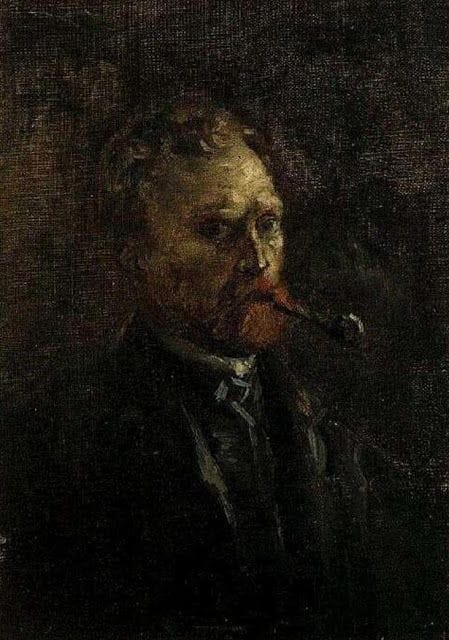 Artwork Title: Self Portrait with Pipe