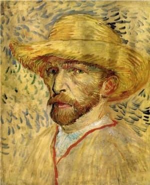 Artwork Title: Self Portrait with Straw Hat