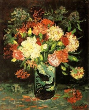 Artwork Title: Vase with Carnations
