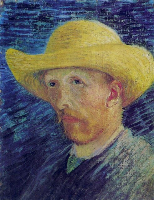 Artwork Title: Self Portrait with Straw Hat