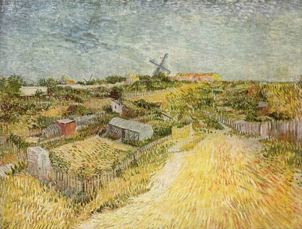 Artwork Title: Vegetable Gardens in Montmartre: La Butte Montmartre