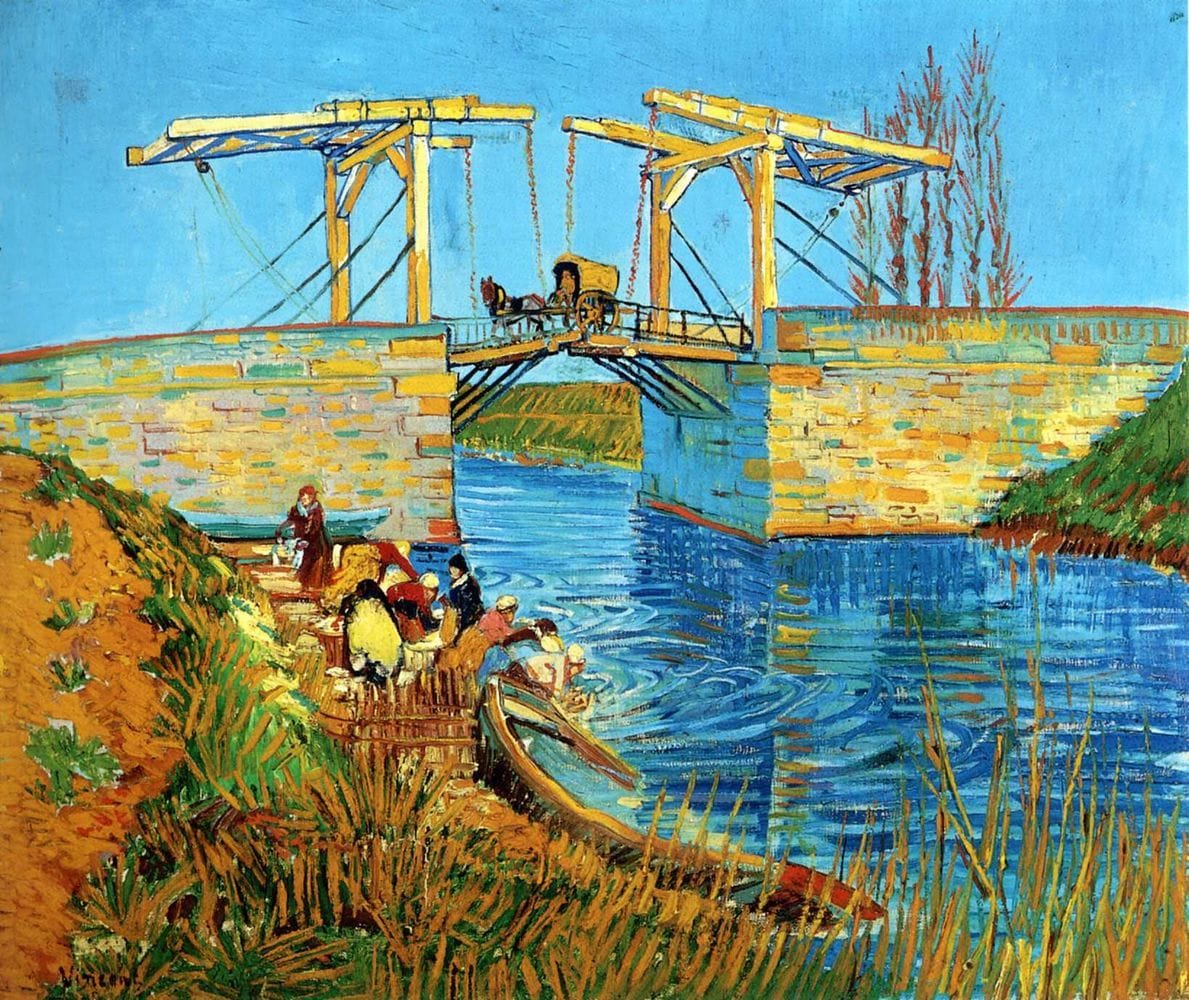 Artwork Title: The Langlois Bridge at Arles with Women Washing