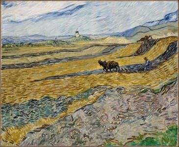 Artwork Title: Enclosed Field with Ploughman