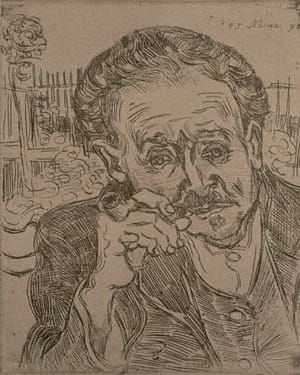 Artwork Title: Man with Pipe, representing Dr. Gachet