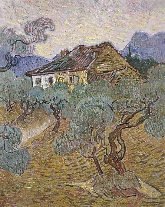 Artwork Title: White Cottage Among the Olive Trees, December 1889