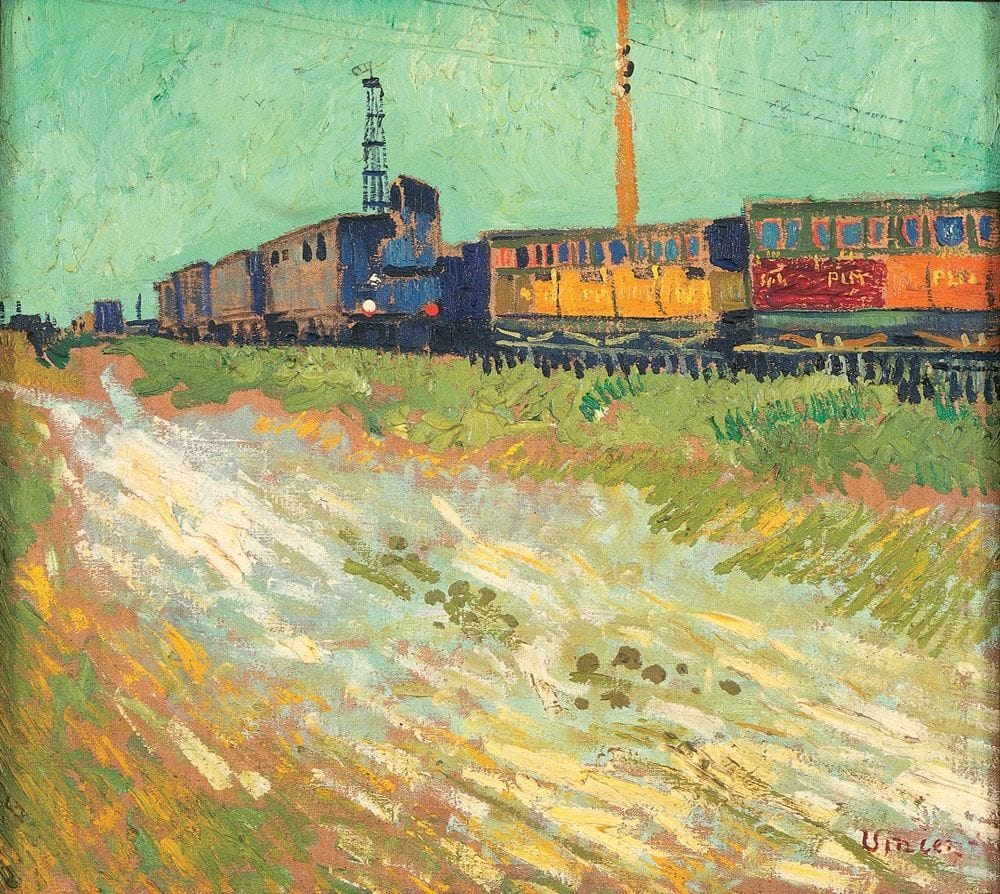 Artwork Title: Wagons de chemin de fer