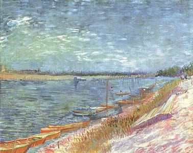 Artwork Title: View of a River with Rowing Boats