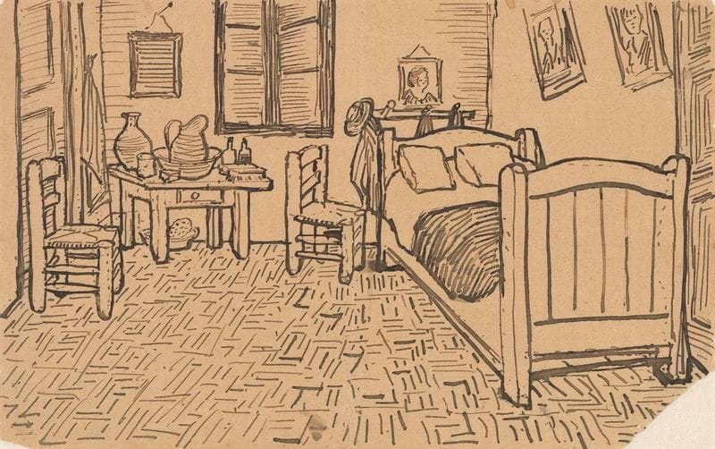 Artwork Title: The Bedroom, Sketch