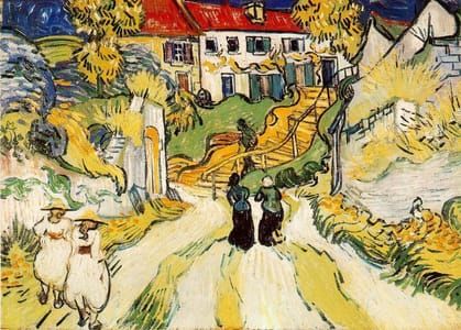 Artwork Title: Village Street and Steps in Auvers