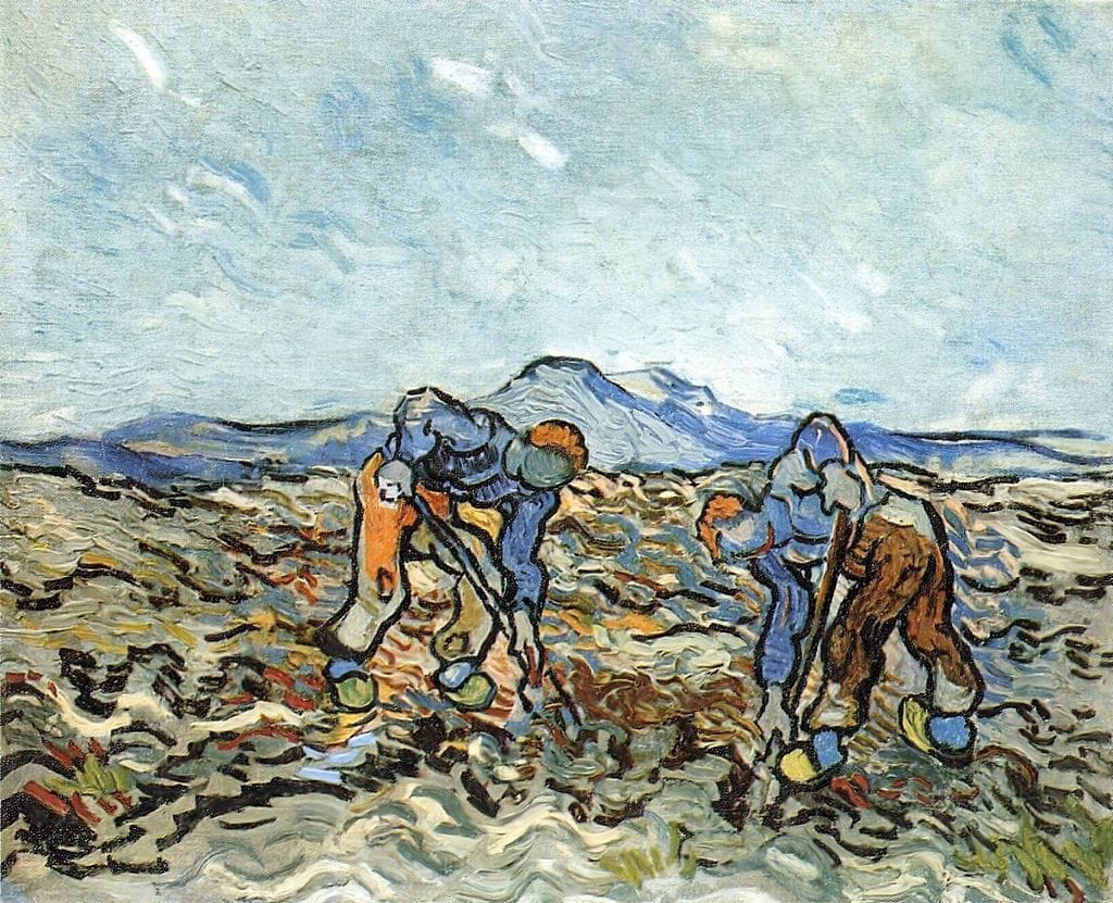 Artwork Title: Two Peasants Digging Potatoes
