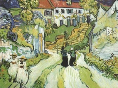 Artwork Title: Village Street and Steps in Auvers