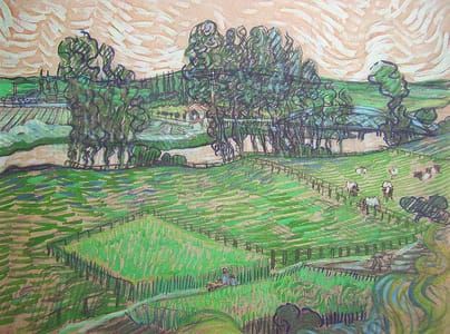 Artwork Title: Landscape with Bridge across the Oise