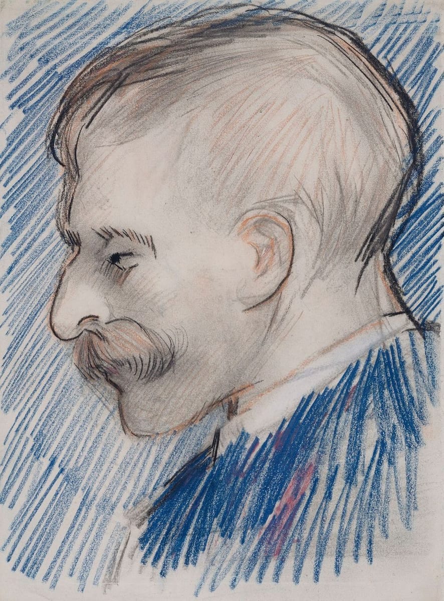 Artwork Title: Head of a Man (possibly Theo van Gogh), January-April 1887