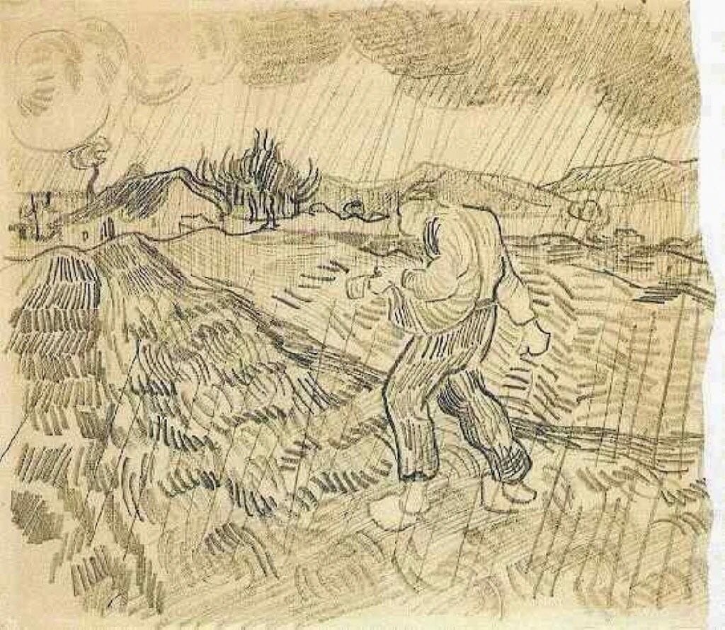 Artwork Title: Enclosed Field with a Sower in the Rain