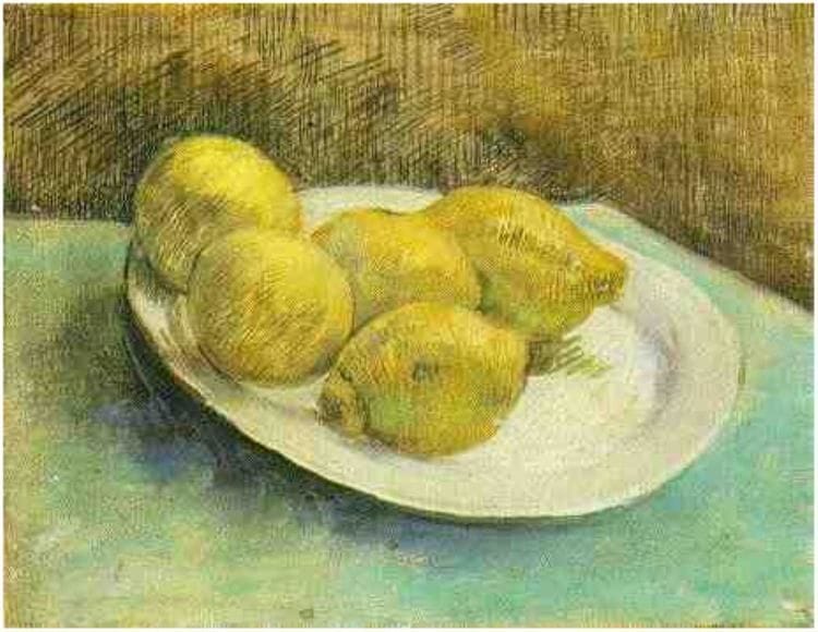 Artwork Title: Still Life with Lemons on a Plate