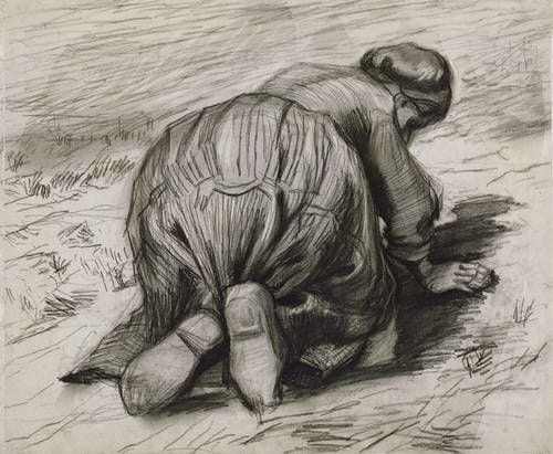 Artwork Title: Peasant Woman, Kneeling