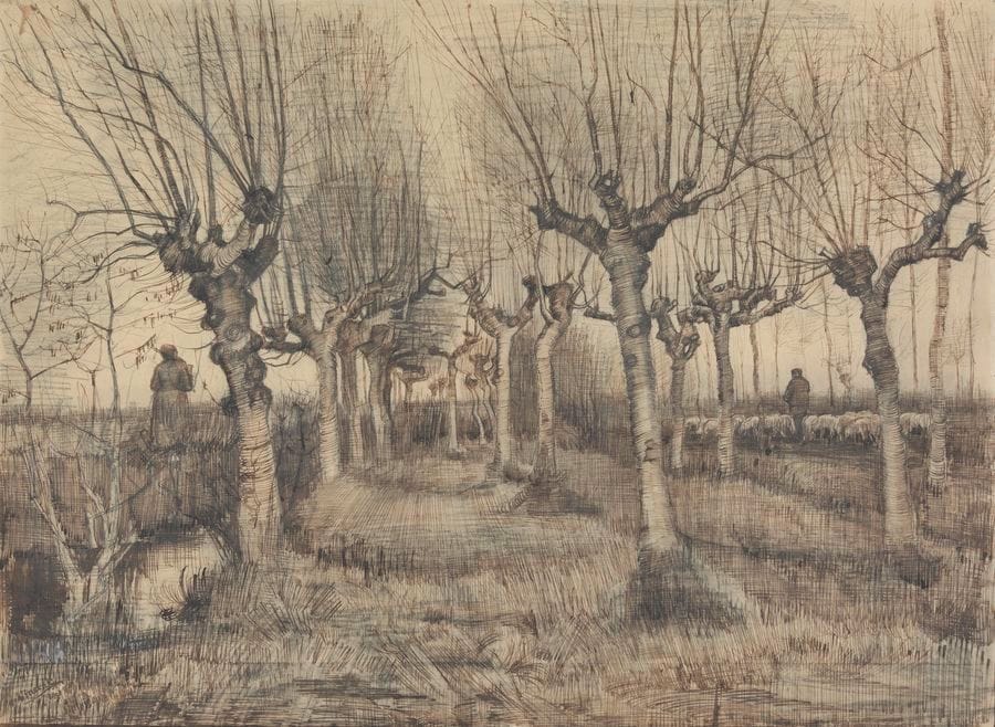 Artwork Title: Pollard Birches Nuenen, March 1884