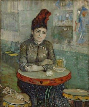 Artwork Title: Agostina Segatori Sitting In The Café Du Tambourin