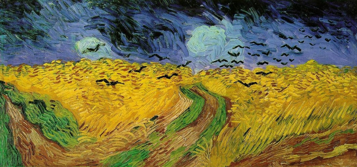 Artwork Title: Wheatfield With Crows