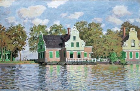 Artwork Title: Houses on the Riverbank in Zaandam