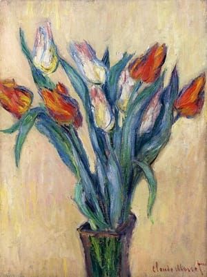 Artwork Title: Vase of tulips