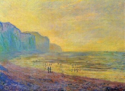 Artwork Title: Low Tide at Pourville, Misty Weather