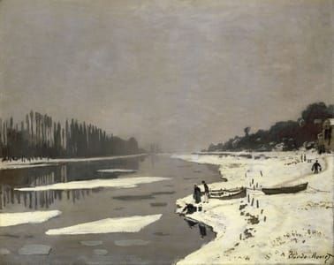 Artwork Title: Ice Floes on the Seine at Bougival