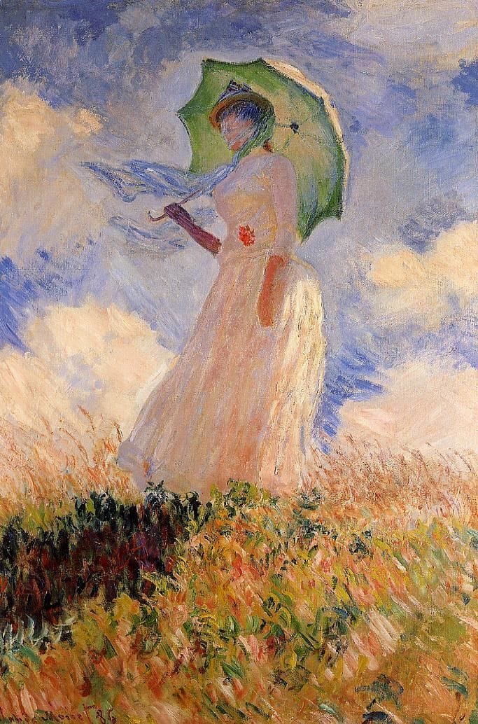 Artwork Title: Woman with a Parasol