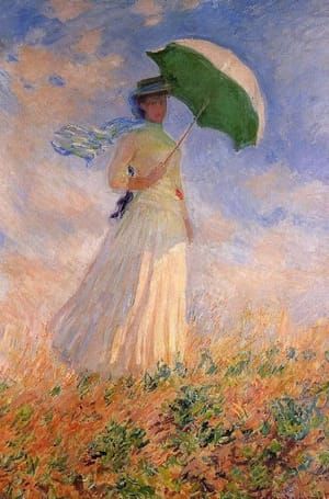 Artwork Title: Woman With A Parasol, Facing Right