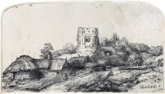 Artwork Title: Landscape with Square Tower
