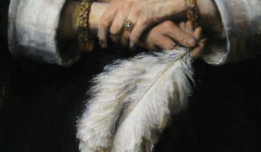 Artwork Title: Portrait of a Lady with an Ostrich-Feather Fan
