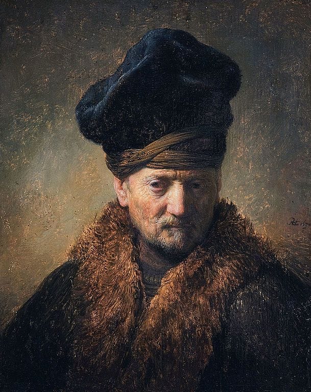 Artwork Title: Bust of an old man with a fur cap