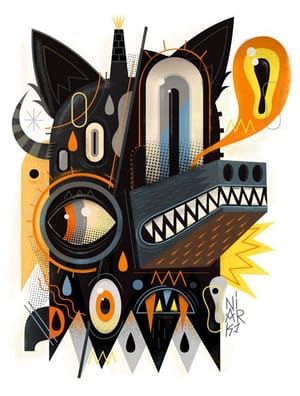 Artwork Title: Abstract Wolf