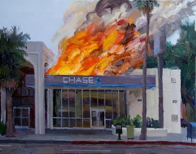 Artwork Title: Burning Protests: Chase: Van Nuys