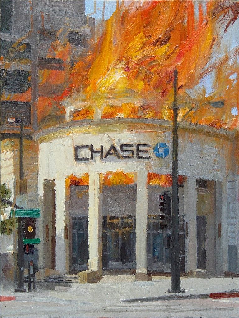 Artwork Title: Burning Protests: Chase: Pasadena