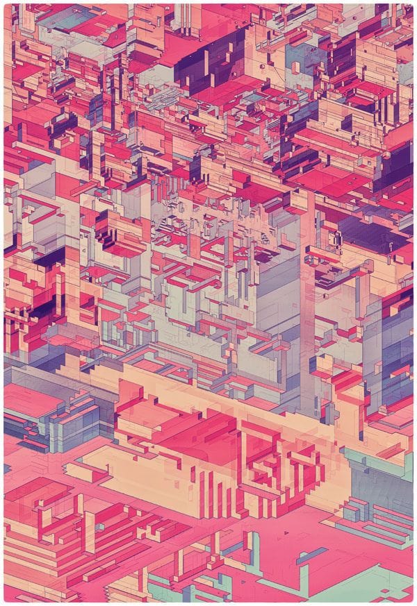 Artwork Title: Pixel City