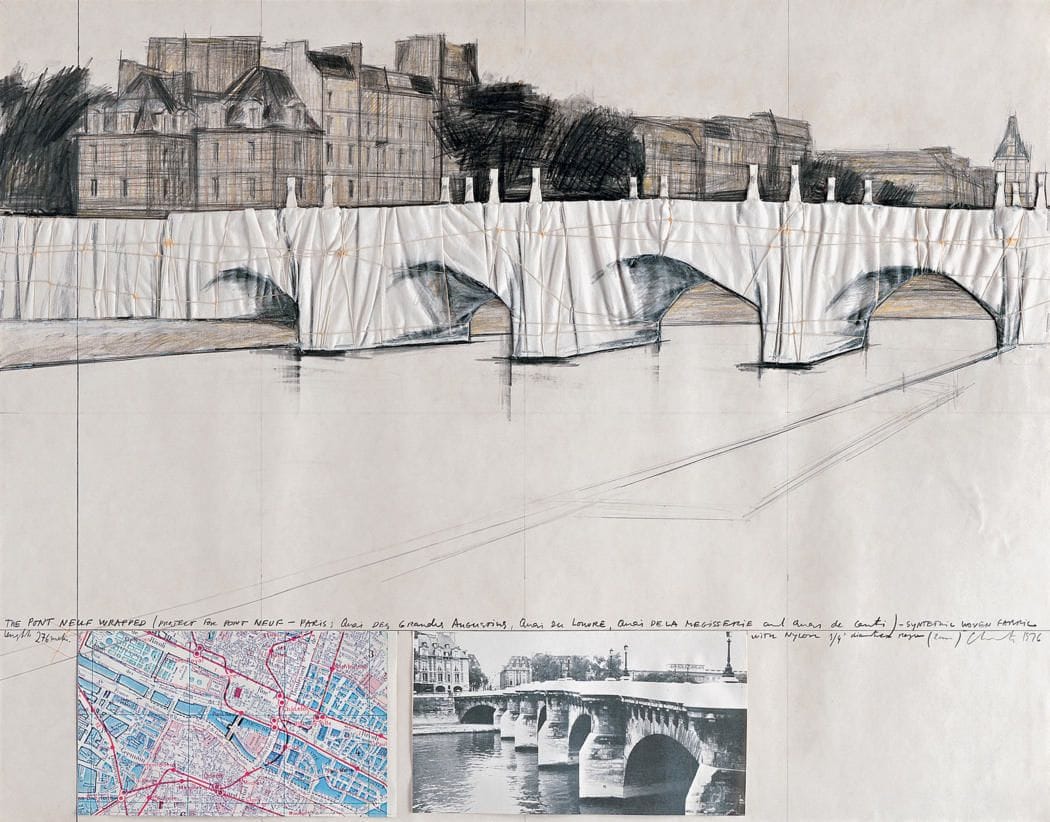 Artwork Title: The Pont Neuf, Wrapped (project For Paris)